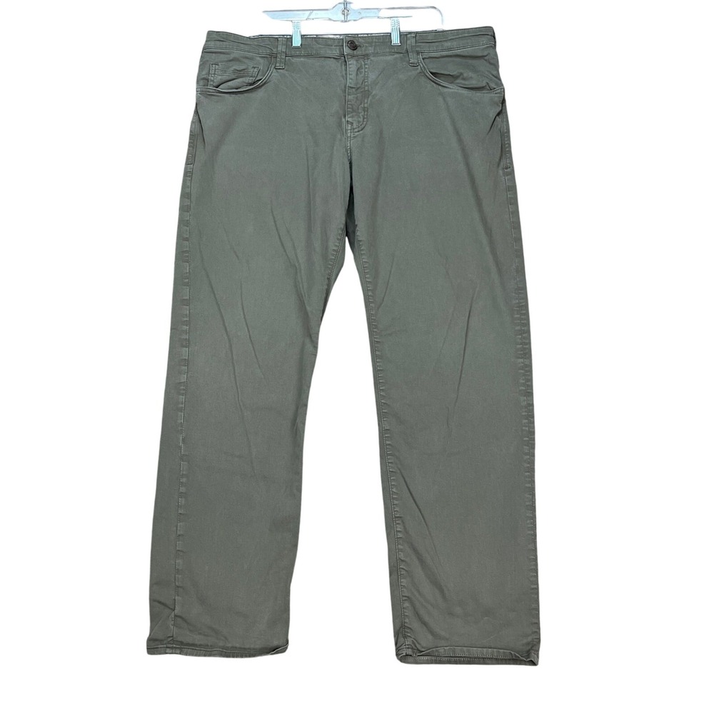 Mavi Matt Pants Mens 40x32 Olive Green 5 Pocket Relaxed Straight Leg Twill